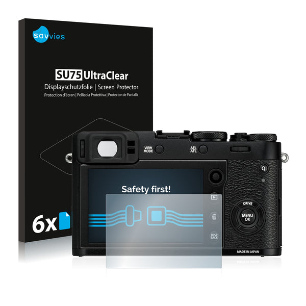 6x Savvies SU75 Screen Protector for Fujifilm X100F