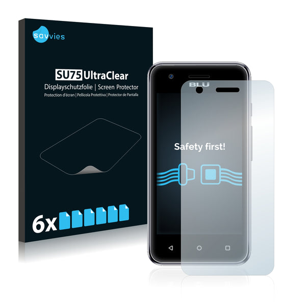 6x Savvies SU75 Screen Protector for BLU Dash L3