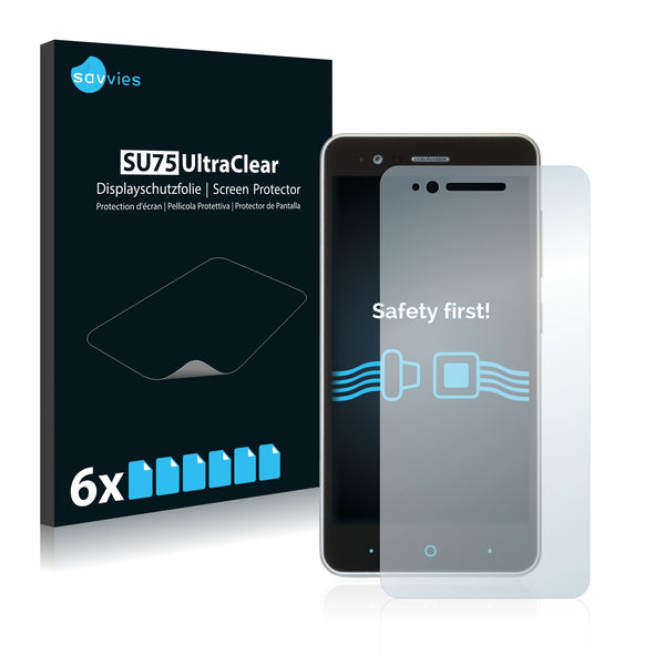 6x Savvies SU75 Screen Protector for ZTE Blade A510