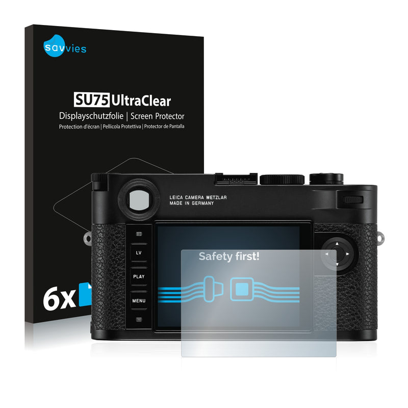 6x Savvies SU75 Screen Protector for Leica M10