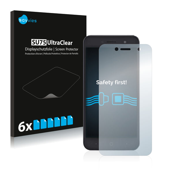 6x Savvies SU75 Screen Protector for ZTE Blade A520