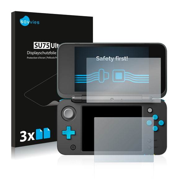 6x Savvies SU75 Screen Protector for Nintendo 2DS XL