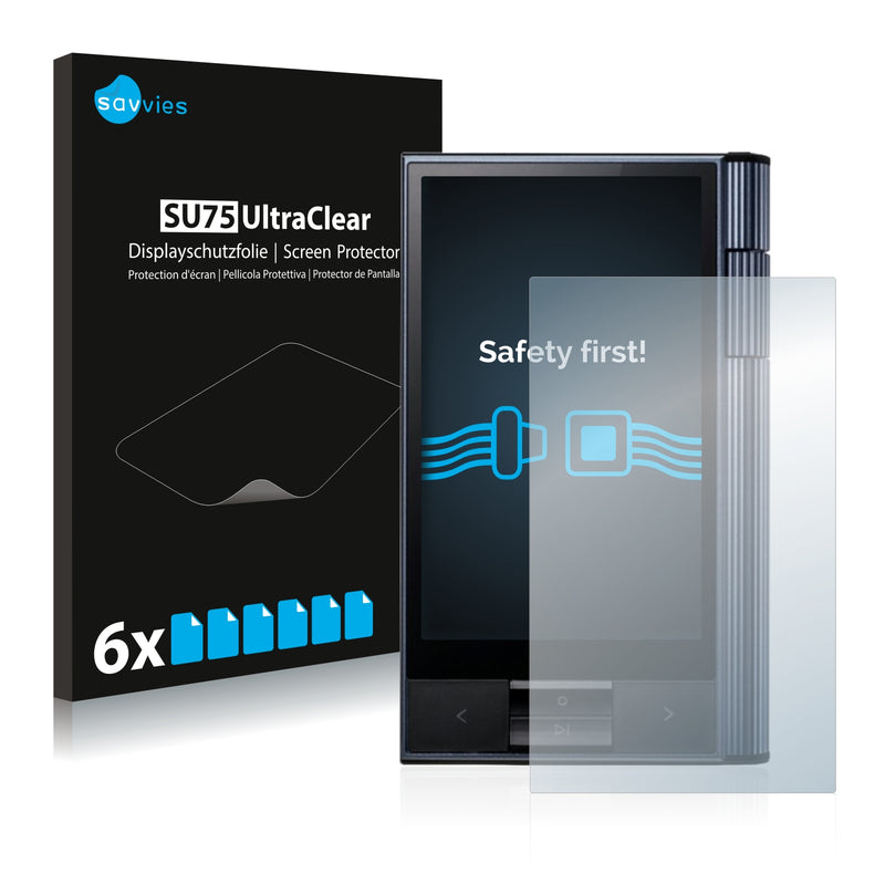 6x Savvies SU75 Screen Protector for Astell&Kern AK KANN