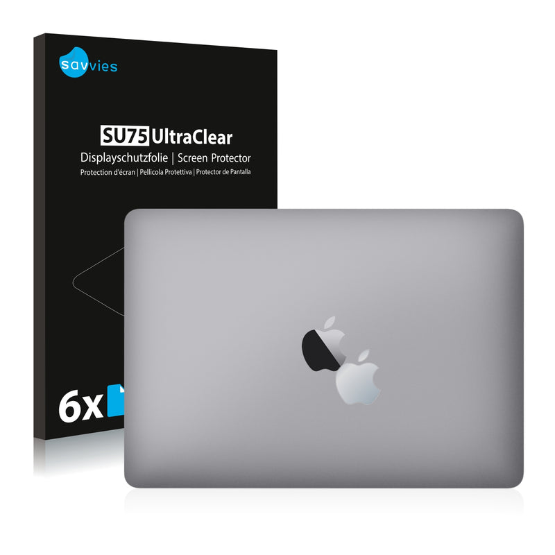 6x Savvies SU75 Screen Protector for Apple MacBook Pro 15 2016 (Logo)