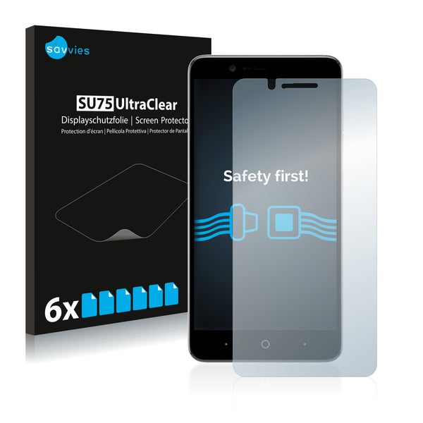 6x Savvies SU75 Screen Protector for ZTE Blade Z Max