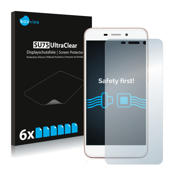 6x Savvies SU75 Screen Protector for Honor V9 Play