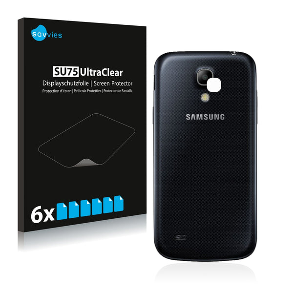 6x Savvies SU75 Screen Protector for Samsung Galaxy S4 Mini (Camera)