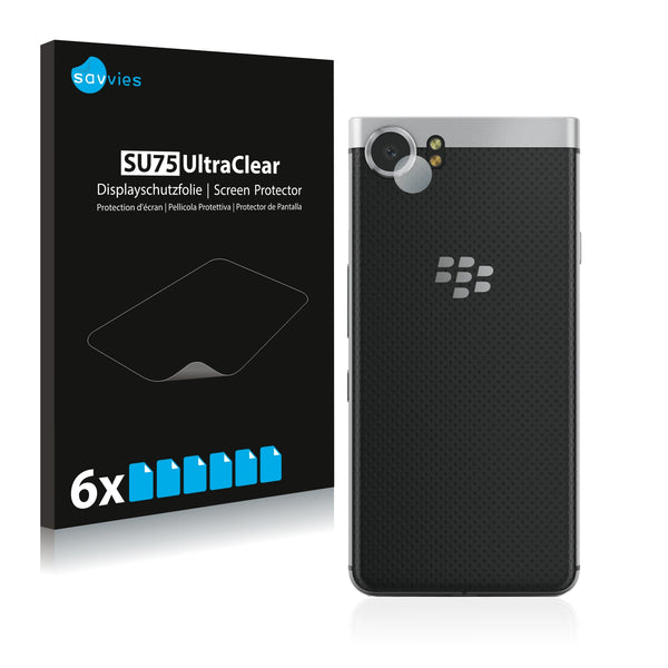 6x Savvies SU75 Screen Protector for Blackberry Keyone (Camera)