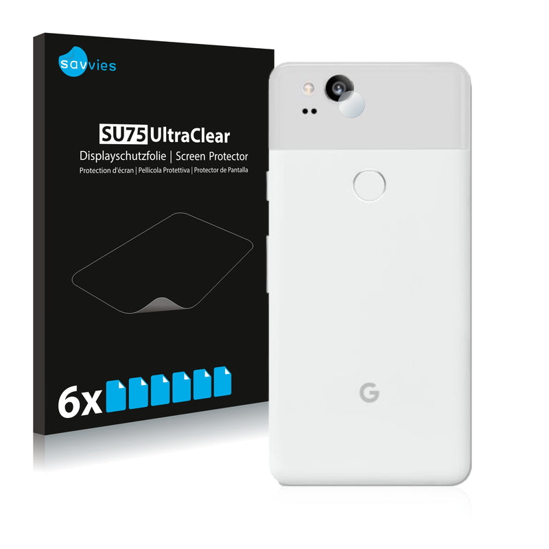 6x Savvies SU75 Screen Protector for Google Pixel 2 (Camera)