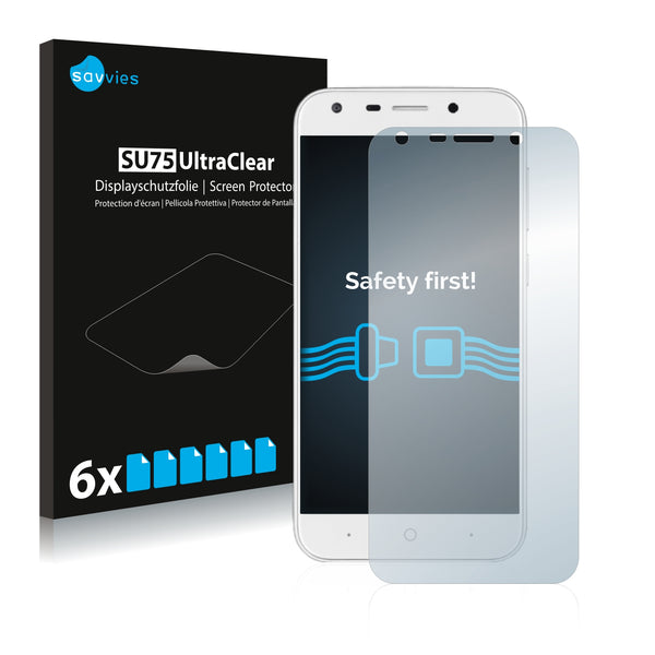 6x Savvies SU75 Screen Protector for ZTE Blade A6