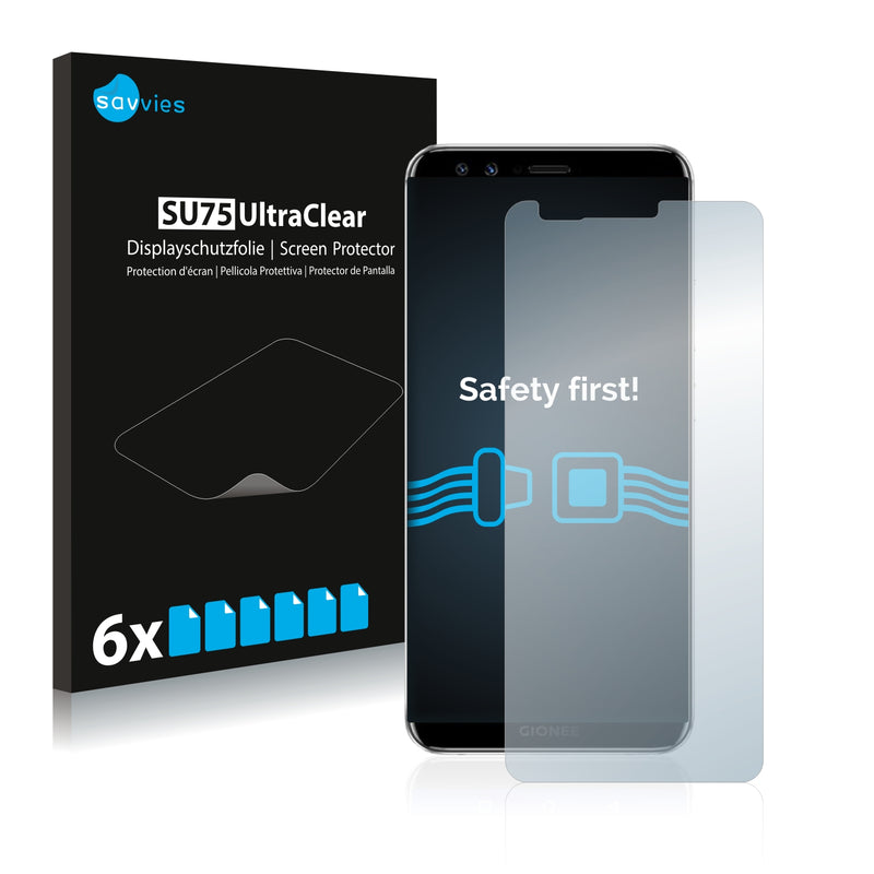 6x Savvies SU75 Screen Protector for Gionee S11S