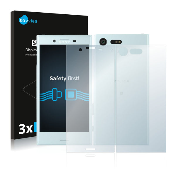 6x Savvies SU75 Screen Protector for Sony Xperia X Compact (Front + Back)