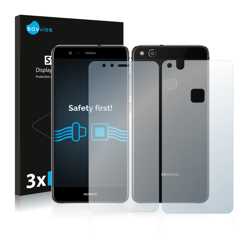6x Savvies SU75 Screen Protector for Huawei P10 Lite (Front + Back)
