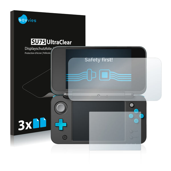 6x Savvies SU75 Screen Protector for New Nintendo 2DS XL