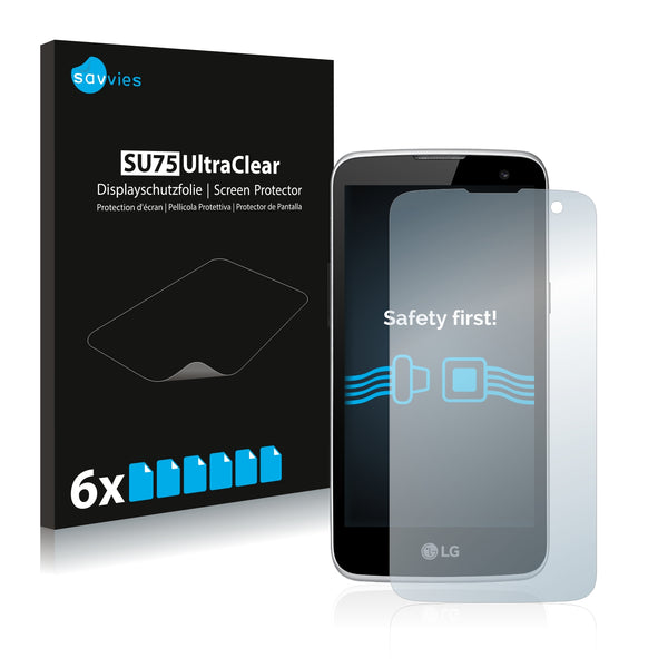 6x Savvies SU75 Screen Protector for LG K4 LTE
