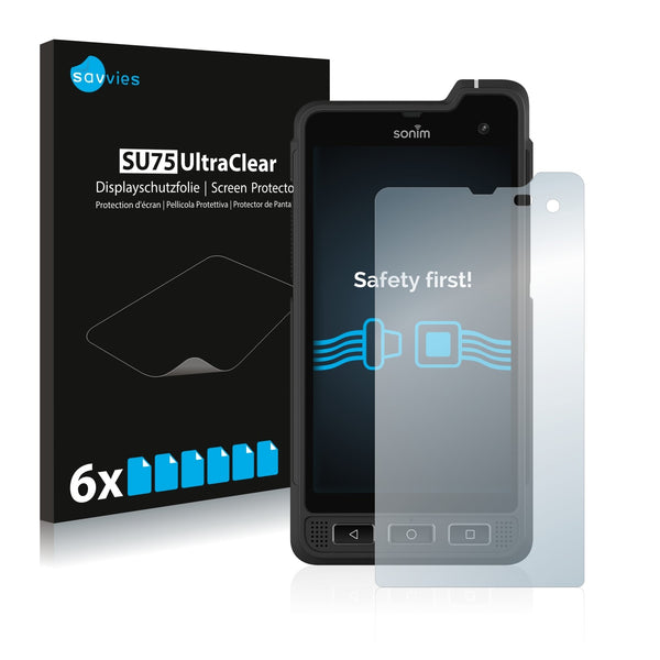 6x Savvies SU75 Screen Protector for Sonim XP8