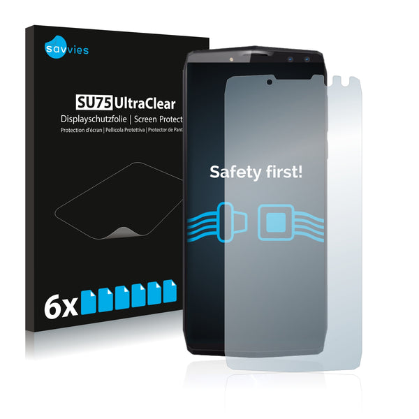 6x Savvies SU75 Screen Protector for Blackview P10000 Pro