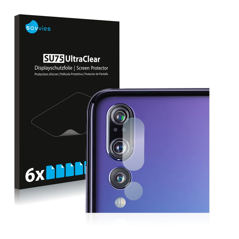 6x Savvies SU75 Screen Protector for Huawei P20 Pro (Camera)