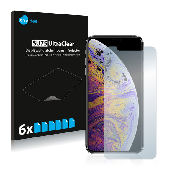 6x Savvies SU75 Screen Protector for Apple iPhone Xs Max