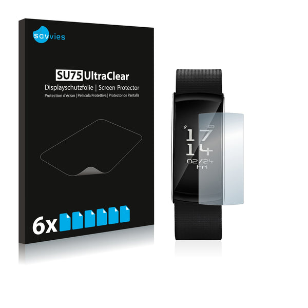 6x Savvies SU75 Screen Protector for iWownfit i6 Pro