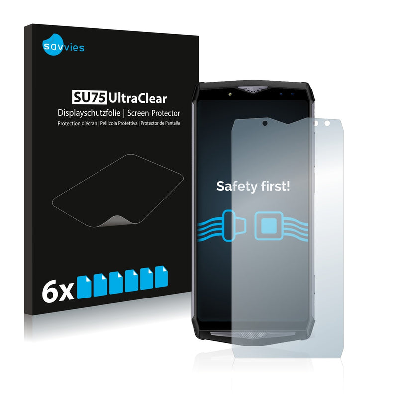 6x Savvies SU75 Screen Protector for Ulefone Power 5