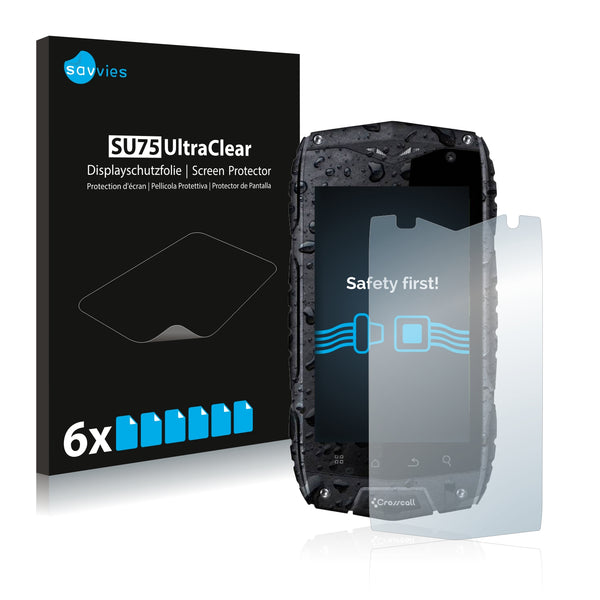 6x Savvies SU75 Screen Protector for Crosscall Odyssey+