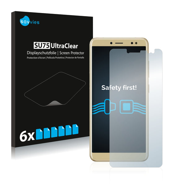 6x Savvies SU75 Screen Protector for BLU Vivo XL3