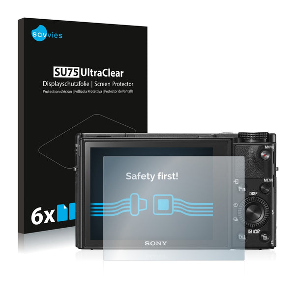 6x Savvies SU75 Screen Protector for Sony Cyber-Shot DSC-RX100 VI