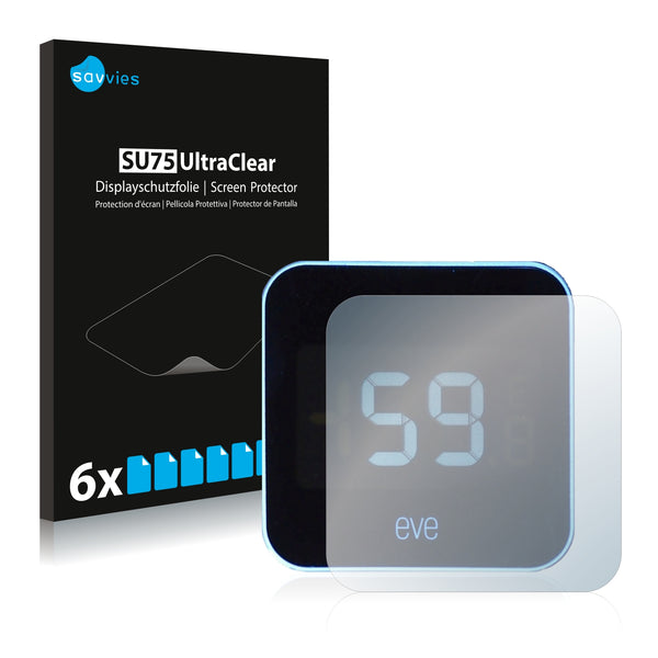 6x Savvies SU75 Screen Protector for Elgato Eve Degree