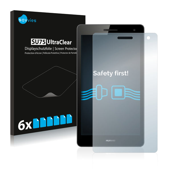 6x Savvies SU75 Screen Protector for Huawei MediaPad T3 7.0 3G