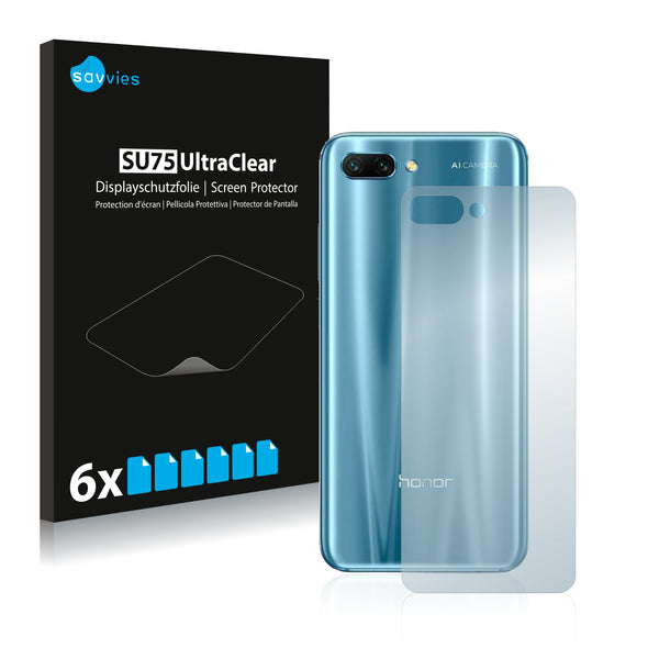 6x Savvies SU75 Screen Protector for Honor 10 (Back)