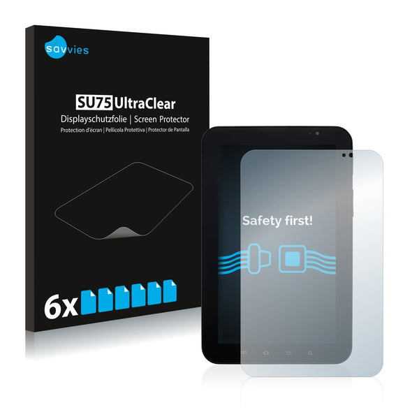 6x Savvies SU75 Screen Protector for Samsung Galaxy Tab 7.0 Verizon