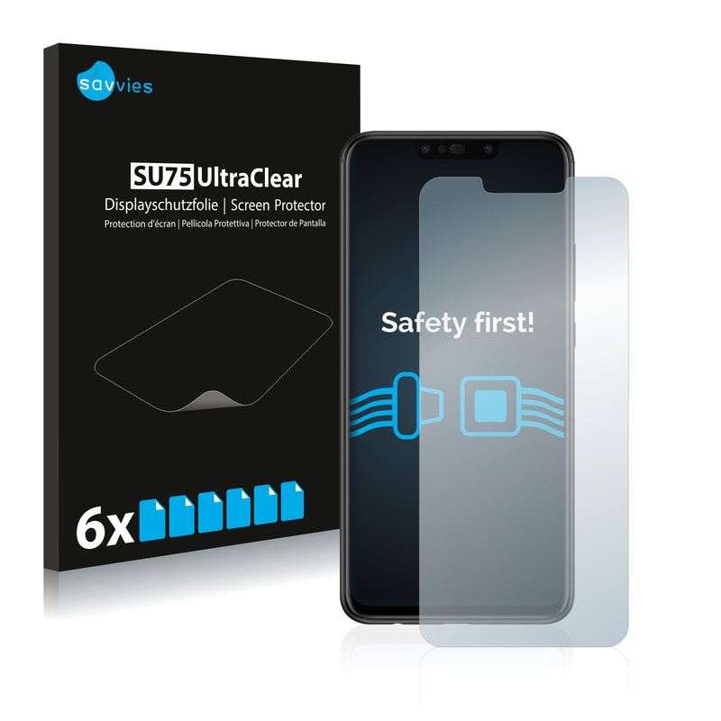 6x Savvies SU75 Screen Protector for Huawei P smart Plus 2018