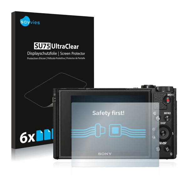 6x Savvies SU75 Screen Protector for Sony Cyber-Shot DSC-HX99