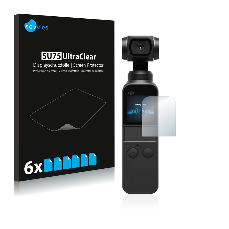 6x Savvies SU75 Screen Protector for DJI Osmo Pocket