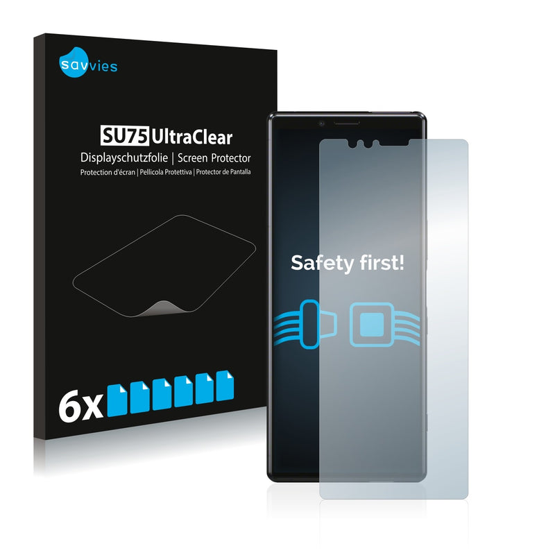 6x Savvies SU75 Screen Protector for Sony Xperia 1