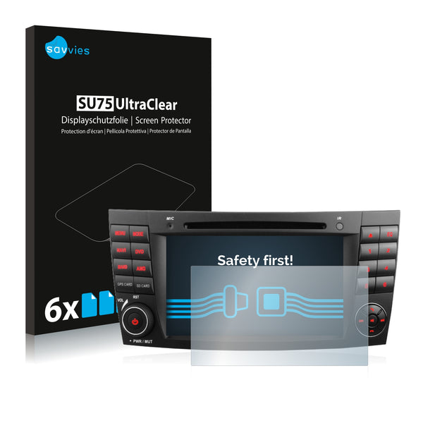 6x Savvies SU75 Screen Protector for Xomax XM 02Z