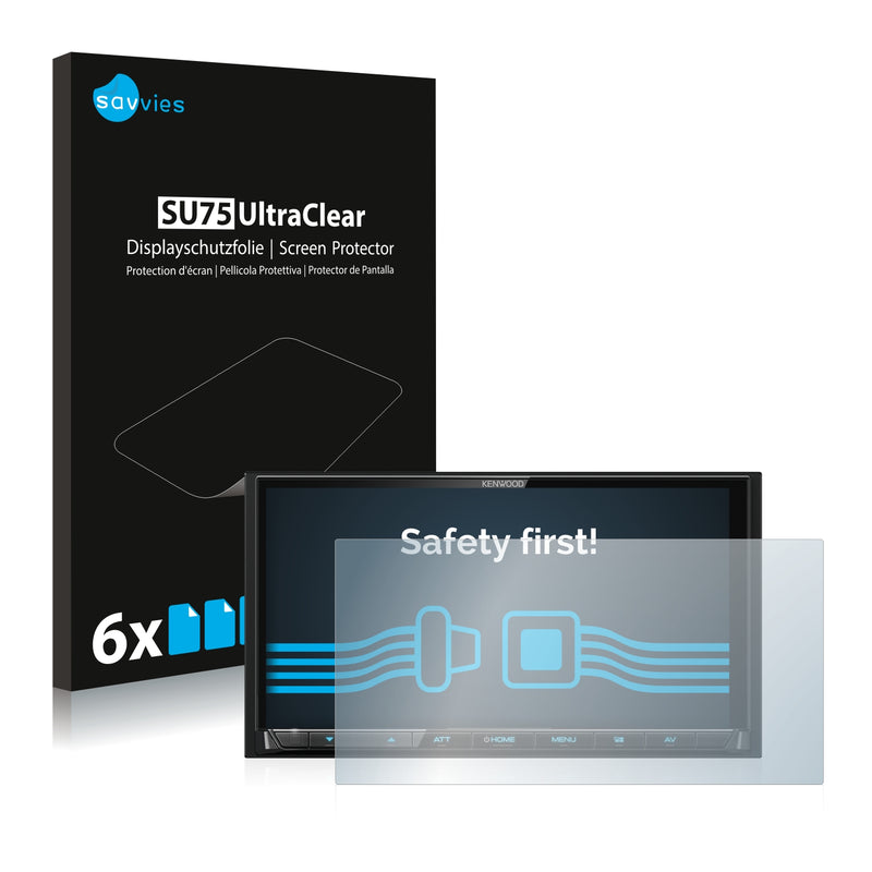 6x Savvies SU75 Screen Protector for Kenwood DMX7017BTS