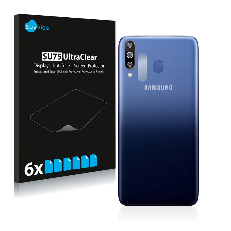 6x Savvies SU75 Screen Protector for Samsung Galaxy M30 (Camera)