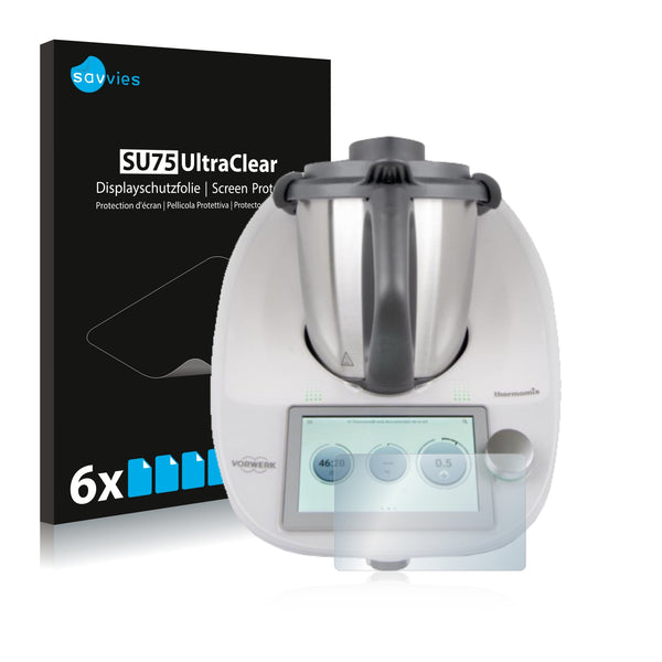Lot De 2 Films De Protection D'écran Pour Thermomix TM7 - Verre Trempé 9H Ultra-résistant - Anti-traces De Doigts - Installation Facile Sans Bulles - 3