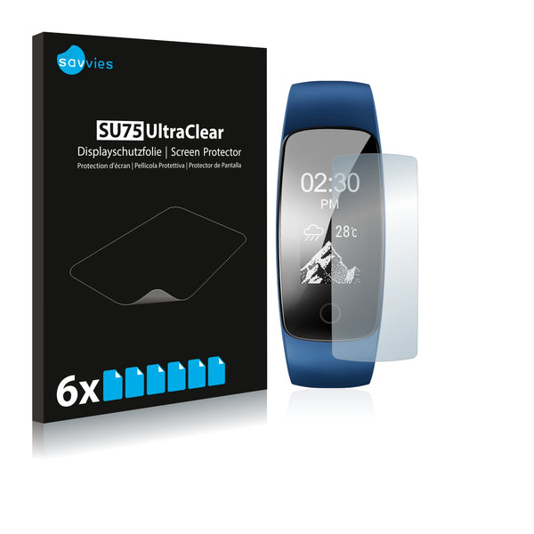 6x Savvies SU75 Screen Protector for Winisok Fitness Tracker Cardio