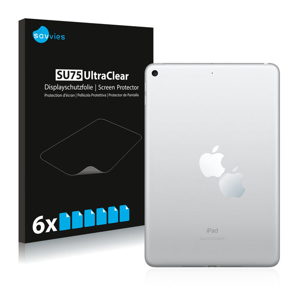 6x Savvies SU75 Screen Protector for Apple iPad mini 5 2019 (Logo)