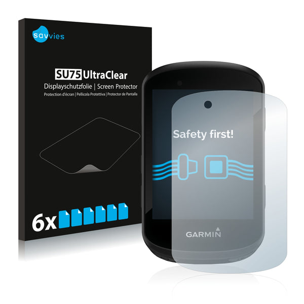 6x Savvies SU75 Screen Protector for Garmin Edge 530
