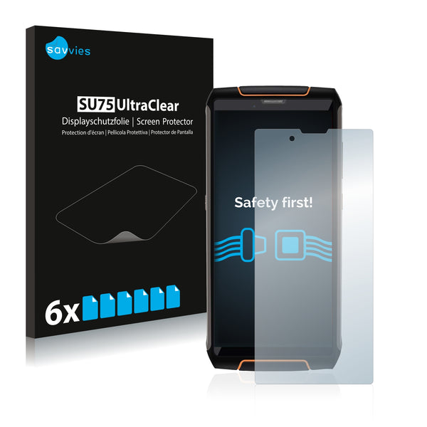 6x Savvies SU75 Screen Protector for Cubot King Kong 3