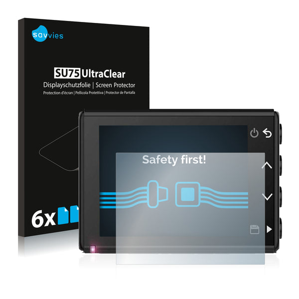 6x Savvies SU75 Screen Protector for Garmin Dash Cam 56
