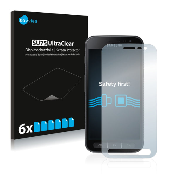 6x Savvies SU75 Screen Protector for Samsung Galaxy Xcover 4s