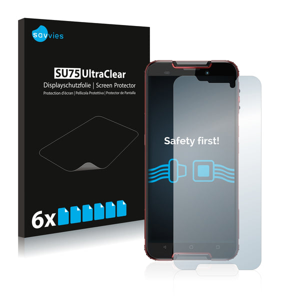 6x Savvies SU75 Screen Protector for Cubot Quest