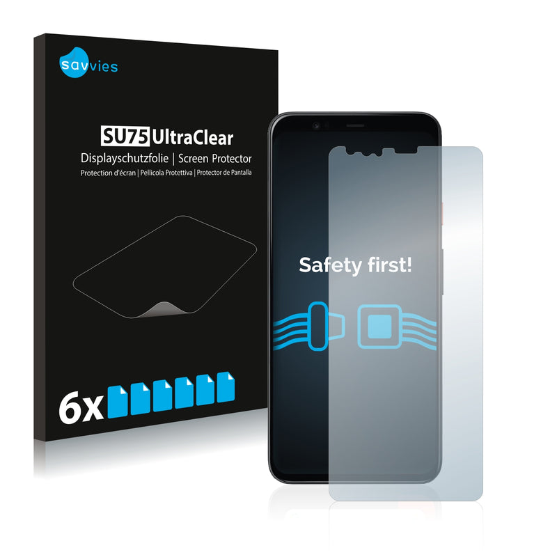 6x Savvies SU75 Screen Protector for Google Pixel 4 XL