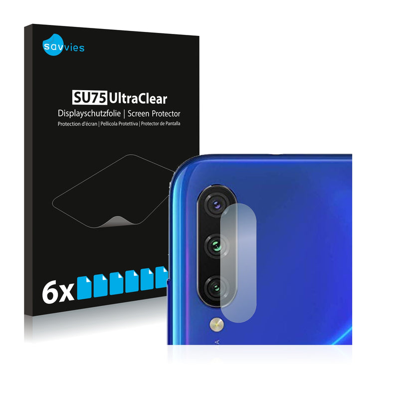 6x Savvies SU75 Screen Protector for Xiaomi Mi A3 (Camera)