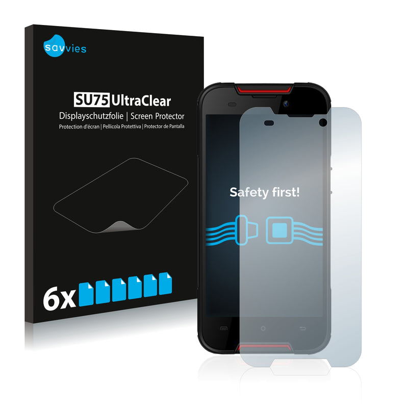 6x Savvies SU75 Screen Protector for Cubot Quest Lite